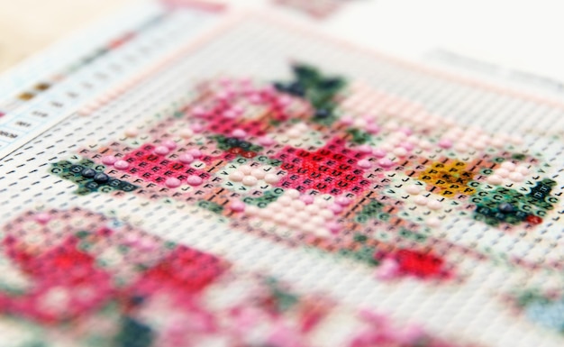 Текстура вышивки крестиком