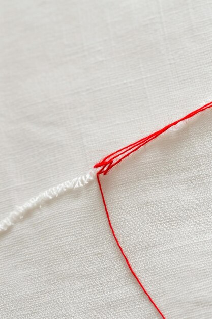 Деталь ручной строчки